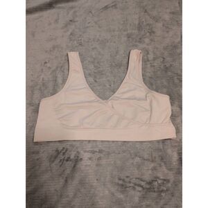 Auden nursing Bra Size L Unlined Seamless Cream